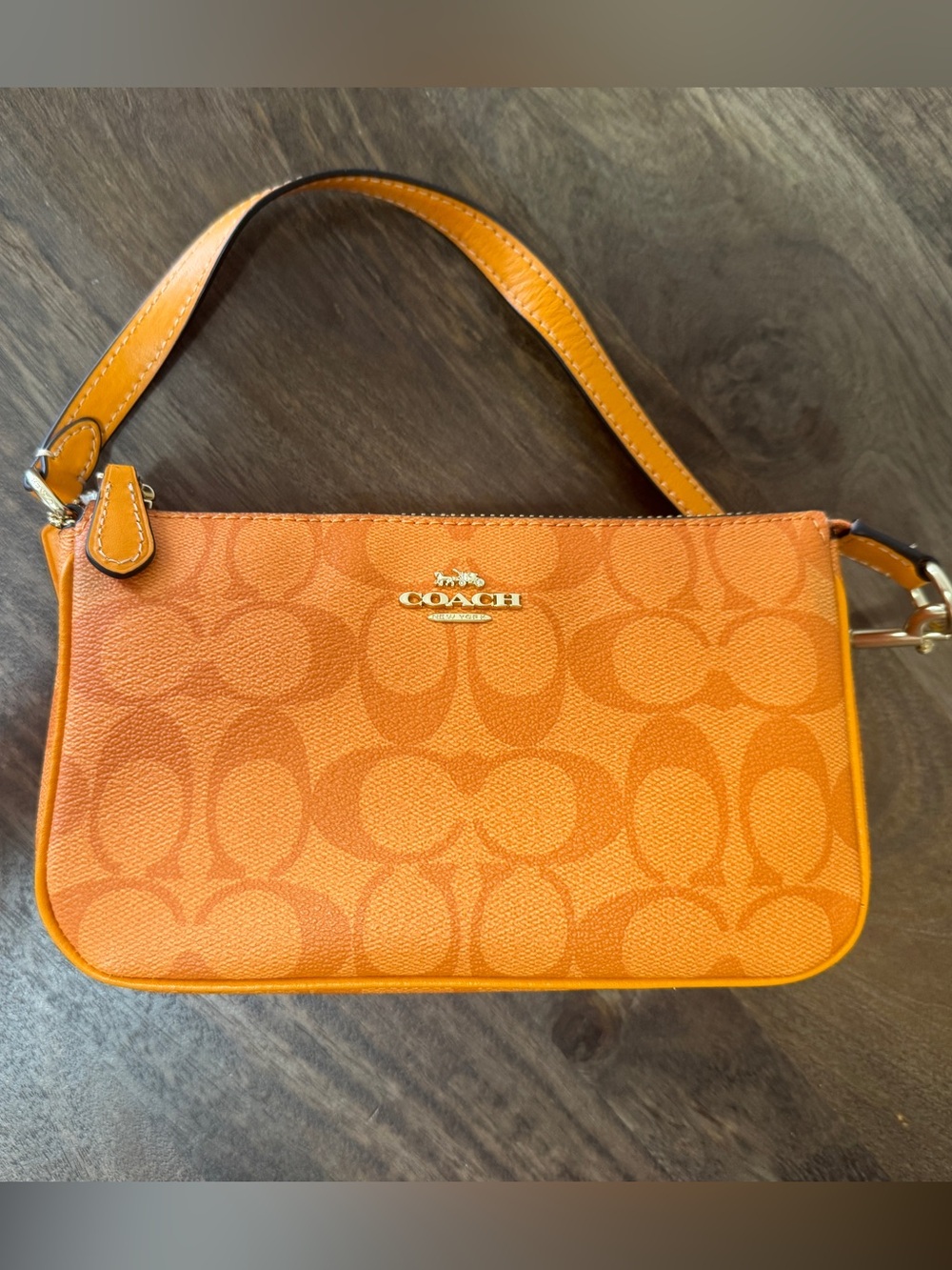 Coach Orange Signature Mini Shoulder Bag NWT